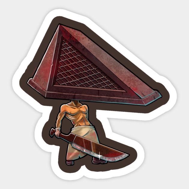 Chibi Pyramid Head Sticker by DasGnomo